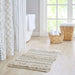 Woven Texture Stripe Bath Rug Natural 20x32' Default -DTYStore
