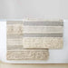 Woven Texture Stripe Bath Rug Natural 22x58' Default -DTYStore