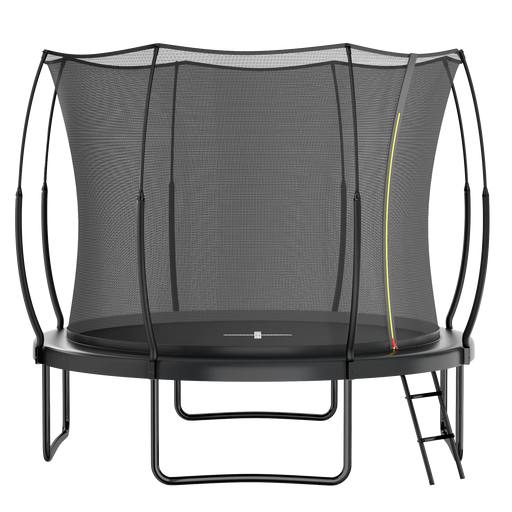 YC 10FT Springfree no Gap Trampoline- Black Default -DTYStore