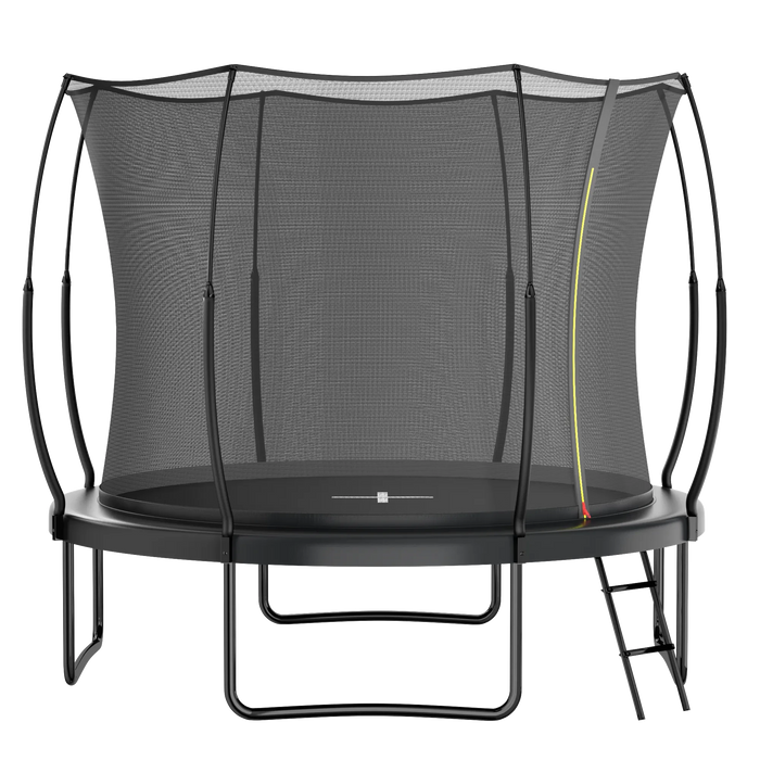 YC 10FT Springfree no Gap Trampoline- Black Default -DTYStore