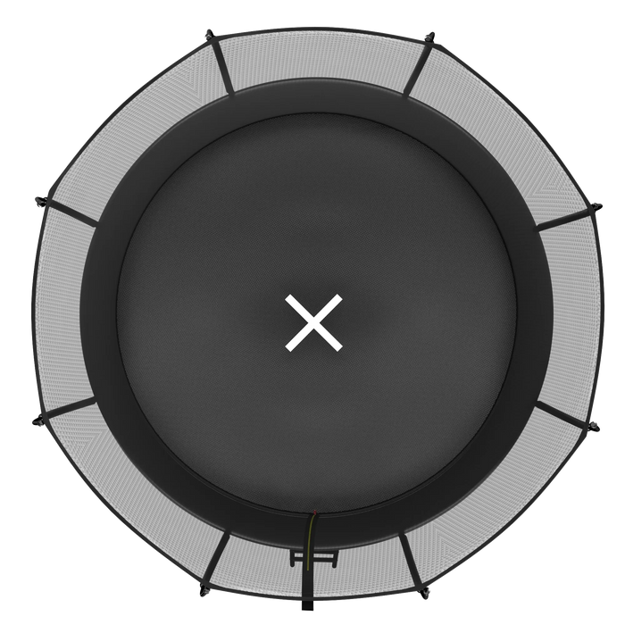 YC 10FT Springfree no Gap Trampoline- Black Default -DTYStore
