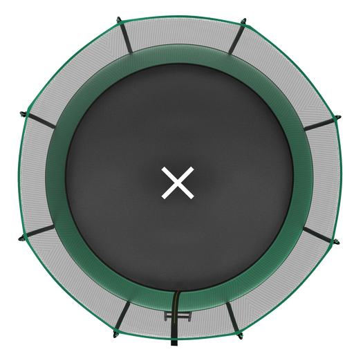 YC 10FT Springfree no Gap Trampoline- Green Default -DTYStore