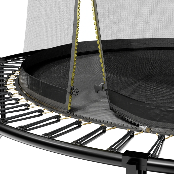 YC 12FT Springfree no Gap Trampoline- Black Default -DTYStore
