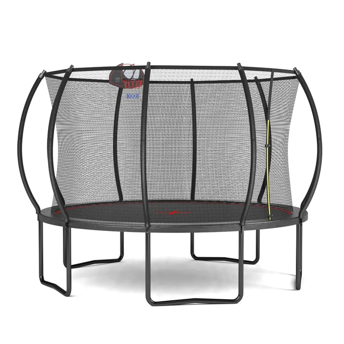 YC 12FT trampoline Pumpkin- Black Red Default -DTYStore