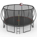 YC 14FT trampoline Pumpkin- Black Red- fframe height 90cm Default -DTYStore