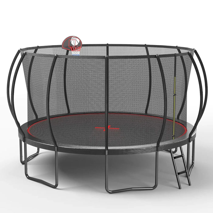 YC 16FT trampoline Pumpkin- Black Red Default -DTYStore