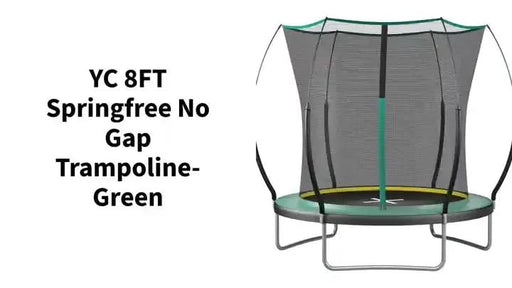 YC 8FT Springfree no Gap Trampoline- Green Default -DTYStore