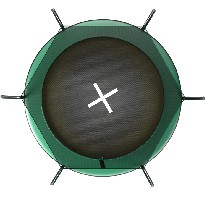 YC 8FT Springfree no Gap Trampoline- Green Default -DTYStore