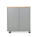 Yohaan Contemporary Kitchen Cart with Wheels Default -DTYStore
