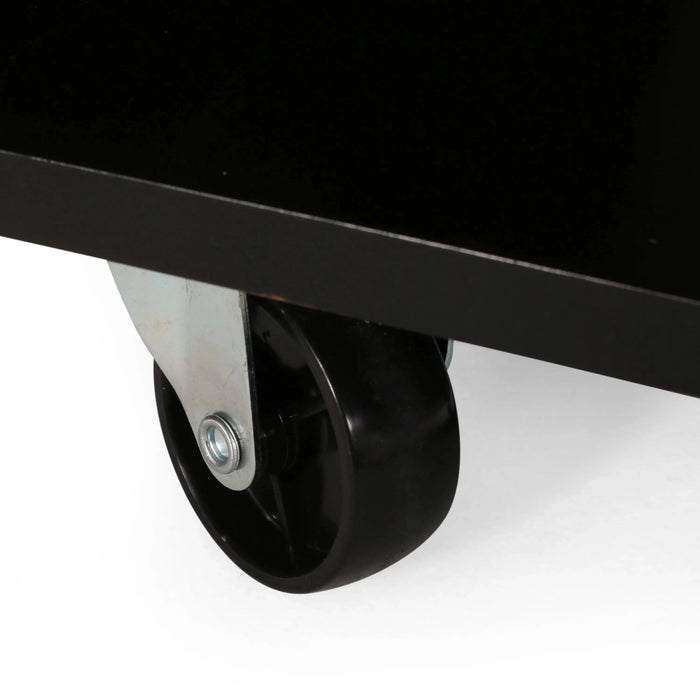 Yohaan Contemporary Kitchen Cart with Wheels Default -DTYStore