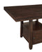 Yorktown - Counter Table - Dark Brown Default -DTYStore