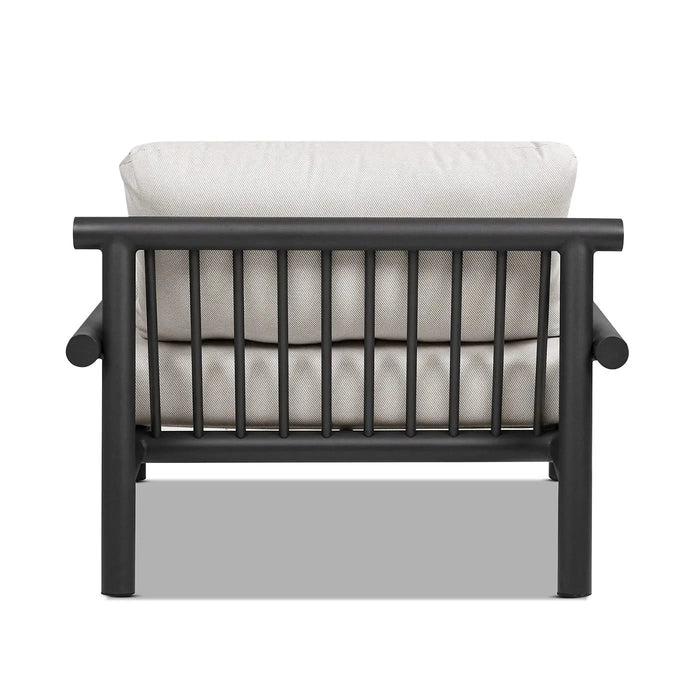 Zara 39.5' Dowel Frame Bolster Patio Deep Seating Armchair, Wheat Beige Axroma Olefin Default -DTYStore