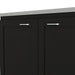 Zurich Cabinet Set, Two Shelves Black Default -DTYStore