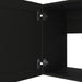 Zurich Cabinet Set, Two Shelves Black Default -DTYStore