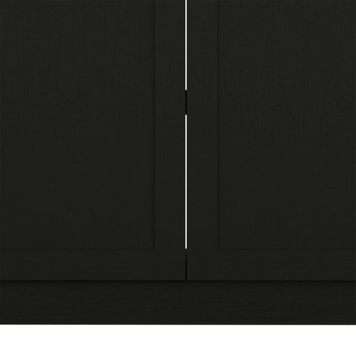 Zurich Cabinet Set, Two Shelves Black Default -DTYStore