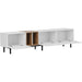 Modern TV Stand for 80'' TV with 3 Doors, Media Console Table, Entertainment Center with Large Storage Cabinet for Living Room, Bedroom - DTYStore