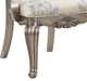Beige and Antique Platinum Tufted Side Chair (Set of 2) - DTYStore