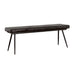 Espresso and Black Tufted Cushion Side Bench - DTYStore