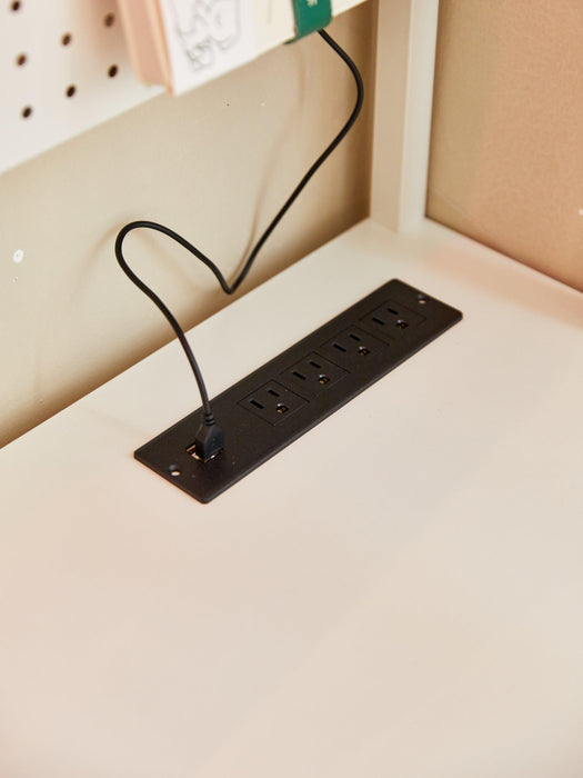 L DESK WITH PENNEL WHITE - DTYStore