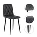Dining Chairs Set of 4, Modern Kitchen Dining Room Chairs, PU Dining Chair Upholstered Cushion Seat and Sturdy Metal Legs - DTYStore