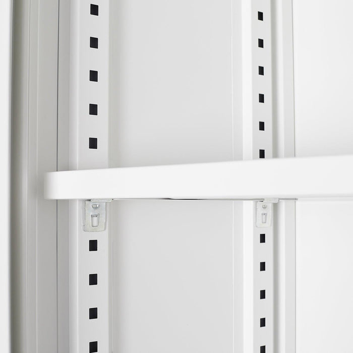 Metal Storage Cabinet with Locking Doors and Adjustable Shelf, Folding Filing Storage Cabinet , Folding Storage Locker Cabinet for Home Office,School,Garage, White - DTYStore