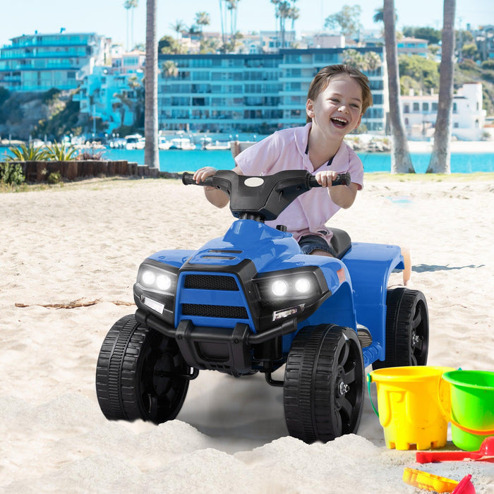 Kids Electric ATV Quad Ride On Car Toy - Blue - DTYStore