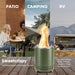 Smokeless Fire Pit, 304 Stainless Steel Tabletop Firepit Wood Pellets Burning Fire Pits for Camping, Bonfire, Low Smoke Portable Firepits for Outdoor Patio Backyard - DTYStore