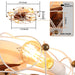 Low Profile Caged Ceiling Fan with Lights Remote Control, Embedded modern industrial ceiling fan - DTYStore