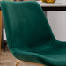 Aufurr Modern Velvet Dining Chair, Set of 2, Green - DTYStore