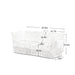 Modern Slipcovered 2-Seat Sofa Couches for Living Room, 2 Seater Sofa, Corduroy Deep Seat Sofa with Upholstered Cushion&Detachable Cover, Comfy Sofa Couch for Small Space, Apartment, Cream Corduroy - DTYStore