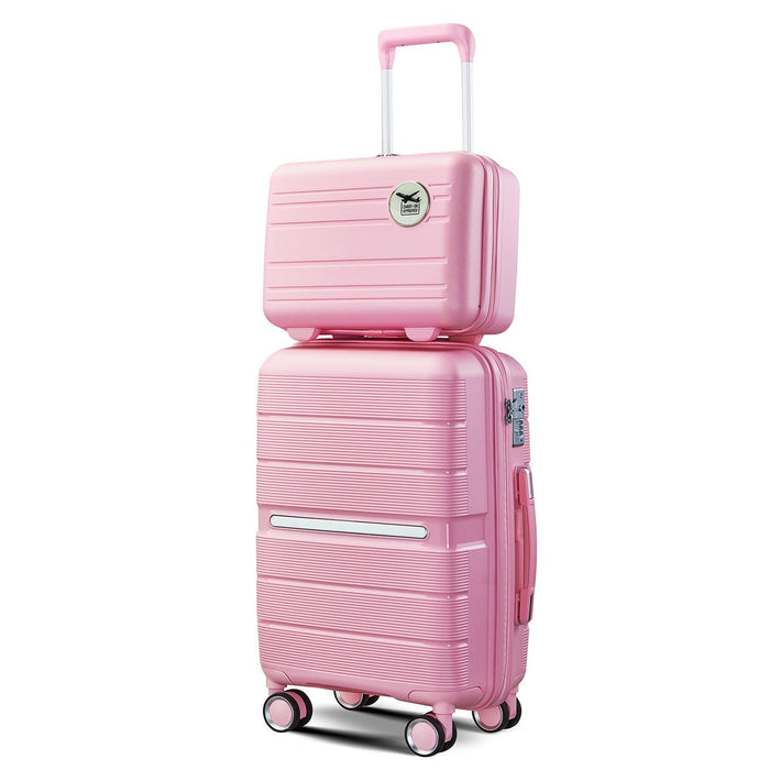 Luggage Sets 4 Piece(14/20/24/28) PP Lightweight & Durable Expandable suitcase - DTYStore