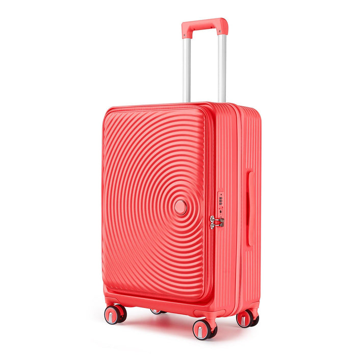 Luggage Sets 3 Piece(20/24/28), Expandable Carry On Luggage with TSA Lock Airline Approved, 100% PC Hard Shell and Lightweight Suitcase with Front Pocket and Spinner Wheels - DTYStore