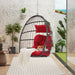 Outdoor Garden Rattan Egg Swing Chair Hanging Chair Wood - DTYStore