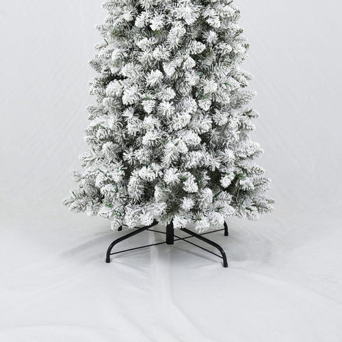 3 Pcs Flocked Artificial Christmas Tree Set with Lights, 4ft 5ft 6ft Christmas Snow Tree Set, Christmas Decor - Image 18