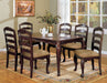 Transitional Contemporary Dark Walnut Finish Set of 2pc Dining Chairs Solid wood Kitchen Dining Room Furniture Ladder back Side Chairs - DTYStore