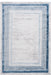 DTY Signature Collection 5X7 Blue/Ivory/Bordered Non-Shedding Living Room Bedroom Dining Home Office Stylish and Stain Resistant Area Rug - DTYStore