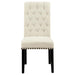 Beige Tufted Side Chairs (Set of 2) - DTYStore