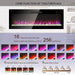 50 Inch Electric Fireplace, Recessed and Wall Mounted Fireplace - DTYStore