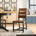 Unique Look Wood Framing Side Chairs 2pc Set Rustic Brown and Gunmetal Finish Industrial Design Casual Dining Furniture - DTYStore