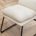 Milos Contemporary Upholstered Dining Chairs, Set of 2, Vanilla White - DTYStore