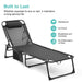 Folding Chaise Lounge Pool Chair Set of 2,Patio Sun Tanning Chair,Outdoor Lounge Chair with 4-Position Reclining Back,Breathable Mesh Seat for Beach. - DTYStore