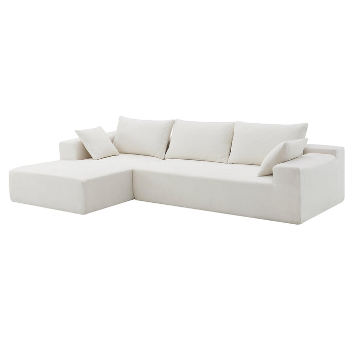 Modular Sectional Living Room Sofa Set, Modern Minimalist Style Upholstered Couch,2 PC Free Combination - DTYStore