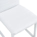 Set of 4 dining chairs, white dining chair set, PU material high backrest seats and sturdy leg chairs, suitable for restaurants, kitchens, living rooms - DTYStore