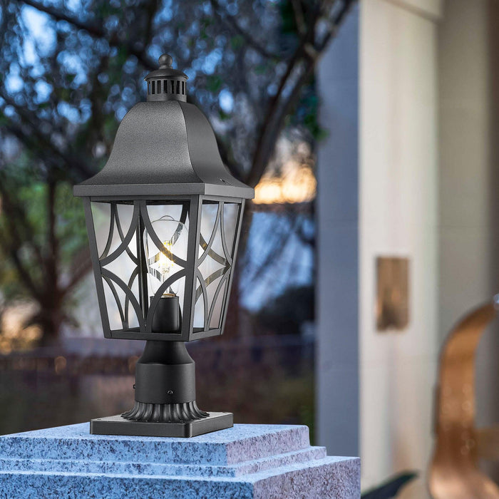 Outdoor Post Lights Lamp Post Light Fixture, Waterproof Aluminum Housing with Glass, Fence Post Deck Lighting for Garden, Patio, Pathway (2 pack) - DTYStore