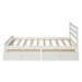 Wood Platform Bed with Two Drawers, Twin - DTYStore