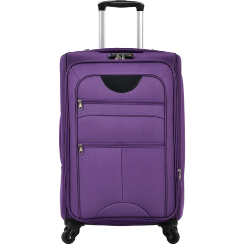 Softside Luggage Expandable 3 Piece Set Suitcase Upright Spinner Softshell Lightweight Luggage Travel Set - Image 18