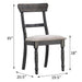 Light Brown and Weathered Grey Side Chairs (Set of 2) - DTYStore