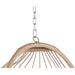 Outdoor Garden Rattan Egg Swing Chair Hanging Chair Wood+Light Gray - DTYStore