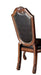 Chateau Black Synthetic Leather & Cherry Finish De Ville Side Chair (Set of 2) - DTYStore