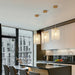 Luxury 3-Pack Crystal Pendant Lights, Elegant Golden Finish Chandelier with Waterfall Bead Design (No Bulbs) - DTYStore